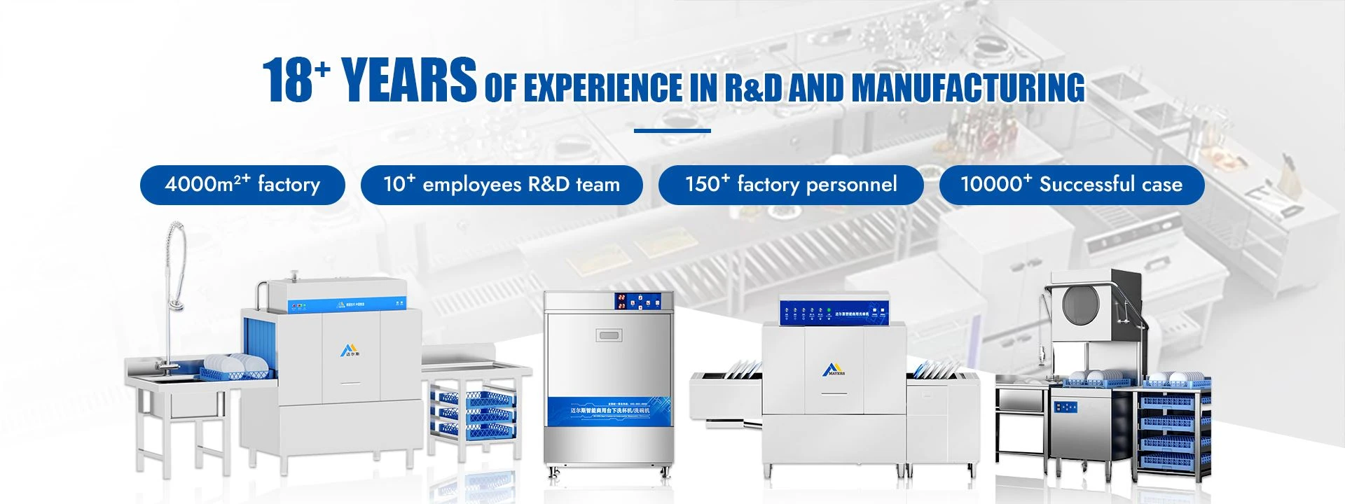 18+ YEARS OF EXPERIENCE IN Ru0026D AND MANUFACTURING